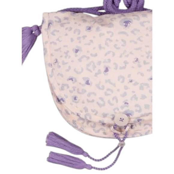 NEW LOUIS LOUISE girl's brigitte veil leopard bag in mauve - Picture 2 of 2
